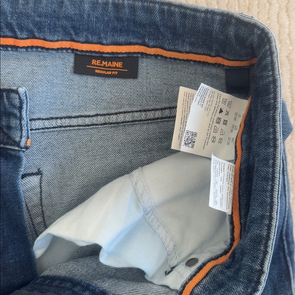 BOSS ORANGE RE.MAINE Men's Blue Denim Jeans size 32 Inseam 27” - Picture 3 of 6